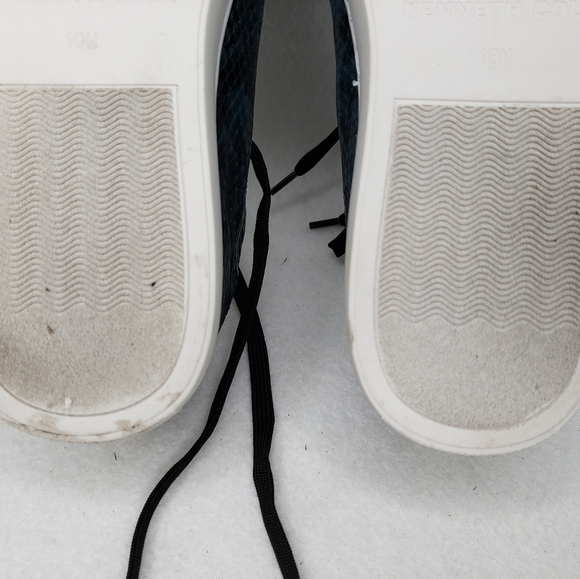 Kenneth Cole Kam Blue Synthetic Snakeprint Sneakers sz 10M - Picture 8 of 9